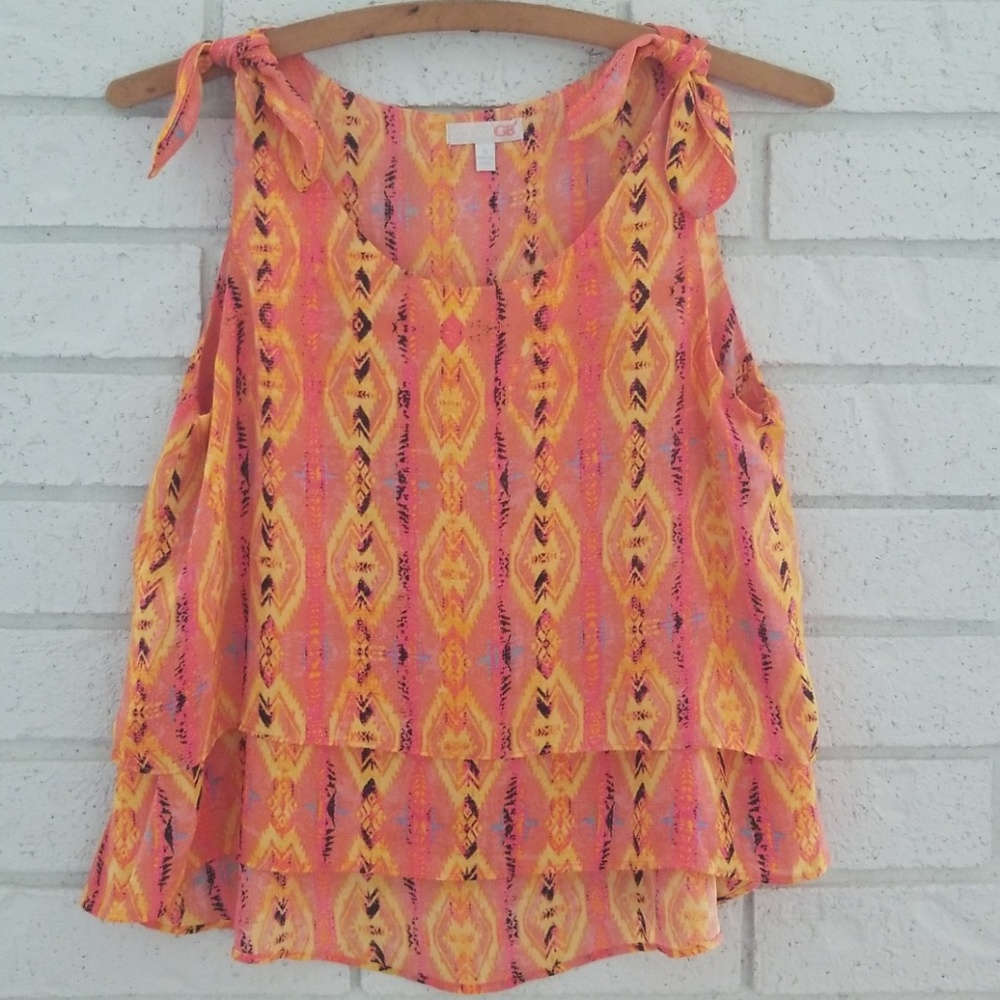 Gianni Bini High Low Flowy Top
